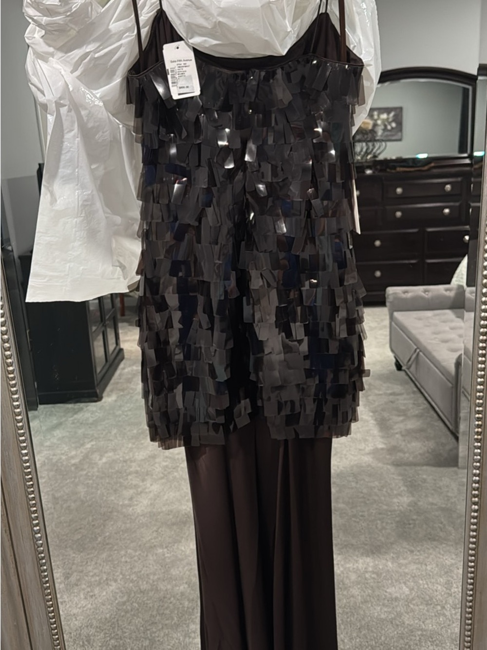 STAUD Mesa Sequin Maxi Dress size 4 - Picture 2 of 6
